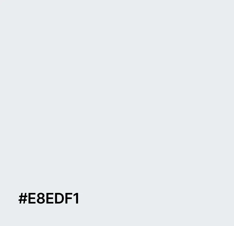 Кольори використані при створенні дизайну - сірий колір, хеш код #E8EDF1