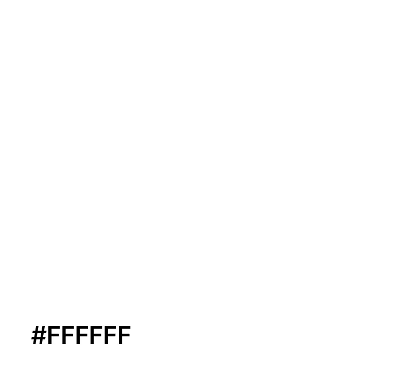Кольори використані при створенні дизайну - Білий колір, хеш код #FFFFFF