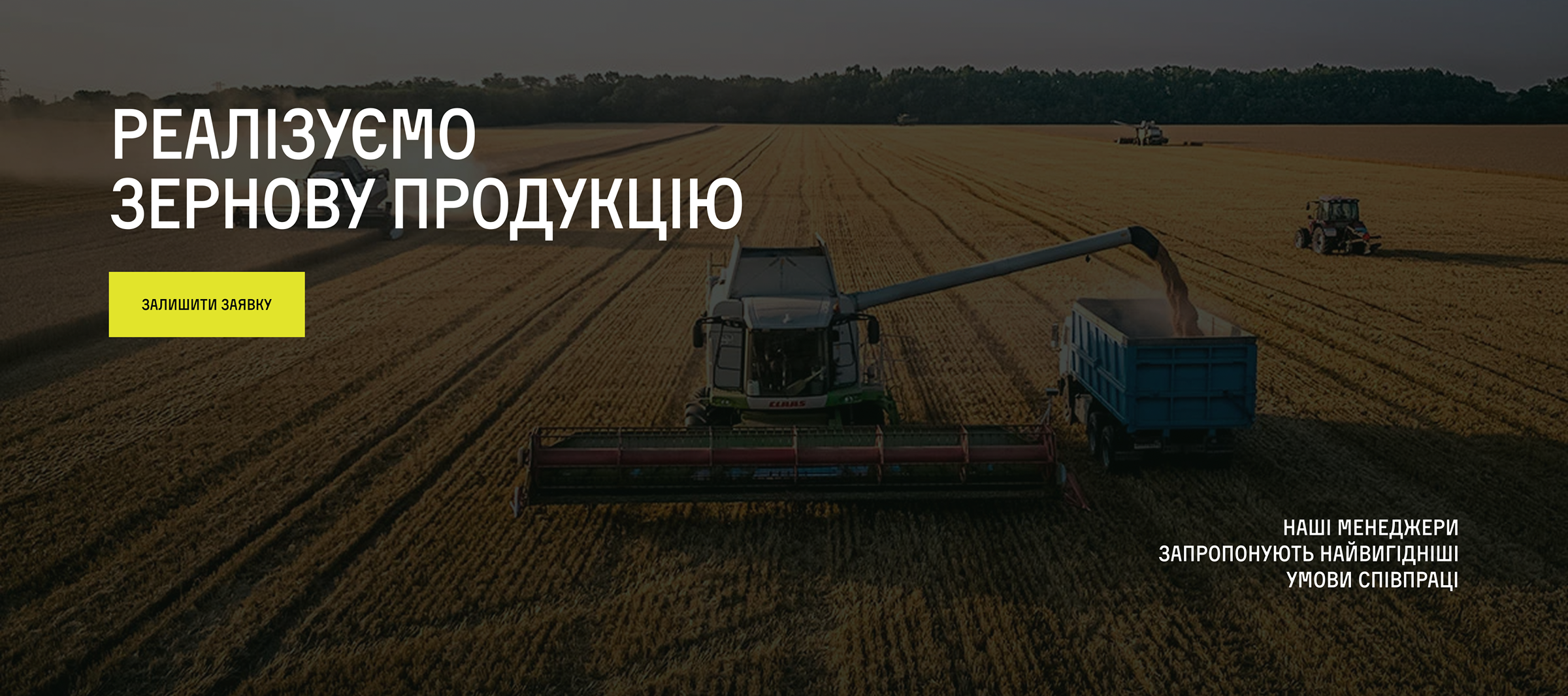 Головна сторінка корпоративного сайту Агрокомплекс “Ситковецьке” - реалізації
