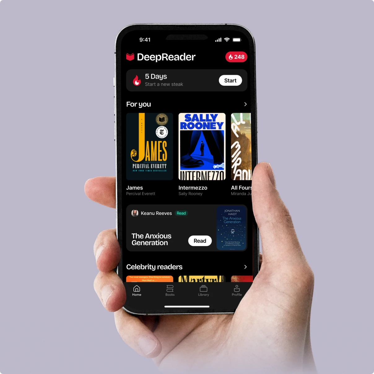 deep reader мобільний додаток для читання з елементами аркади