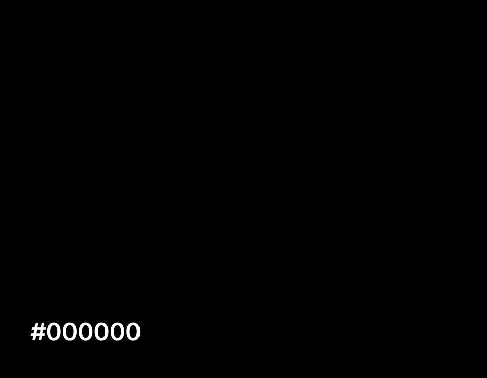 чорний колір #000000